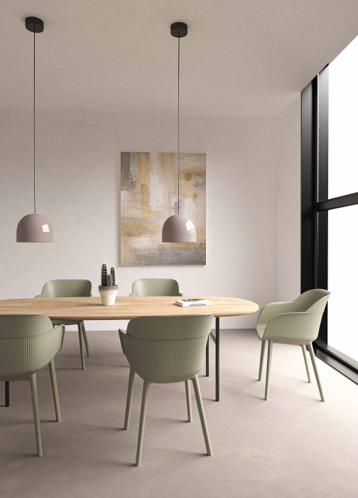 Demifotoliu din plastic pentru exterior - SHELL-P [4]