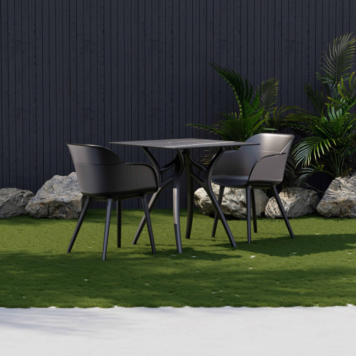 Demifotoliu din plastic pentru exterior - SHELL-P [3]