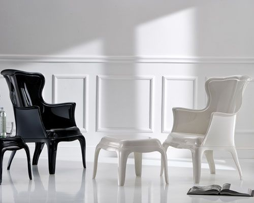 Fotoliu din plastic in stil baroc - PASHA 660 [9]
