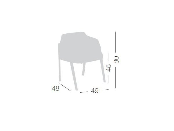 Fotoliu tapitat pentru restauran, hoteluri si office - CHEVALET BL [2]