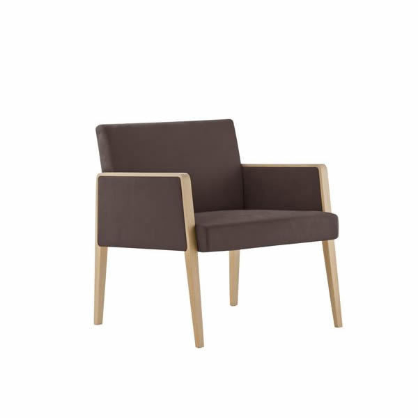 Fotoliu lounge minimalist cu cadrul din lemn - JIL 521 [2]