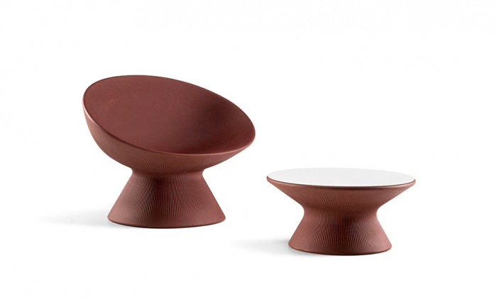 Fotoliu lounge din plastic pentru exterior - FADE RELAX [2]