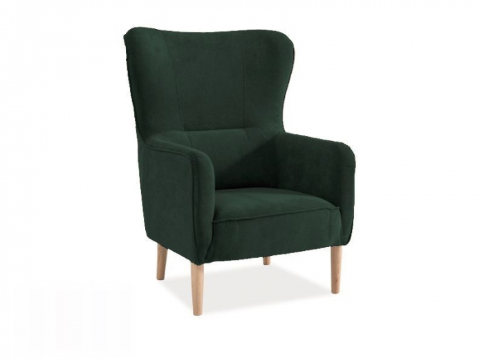 Fotoliu tapitat cu cadru lemn tip wingback - RELAX [9]