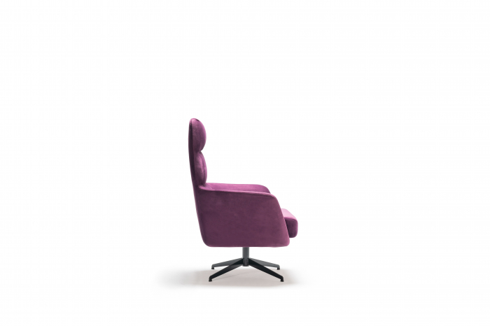 Fotoliu lounge de relaxare cu scoica tapitata AFFORI [3]