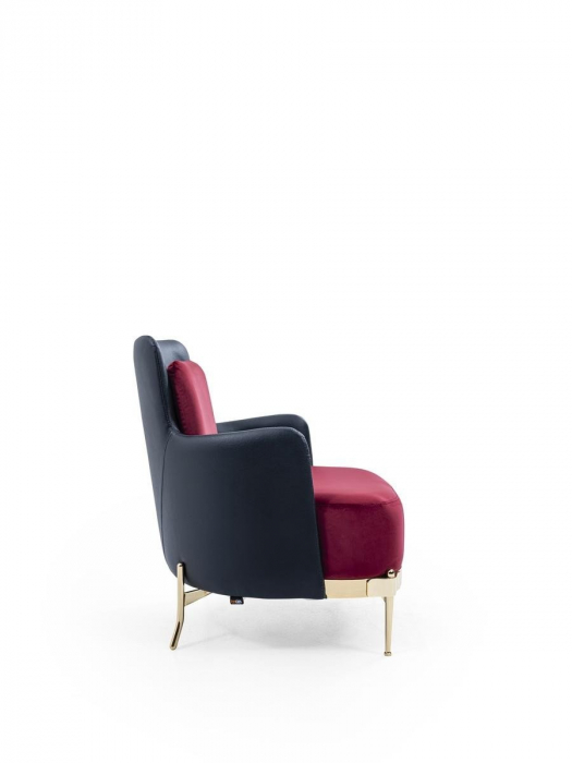 Fotoliu lounge de relaxare cu scoica tapitata BERTA [10]