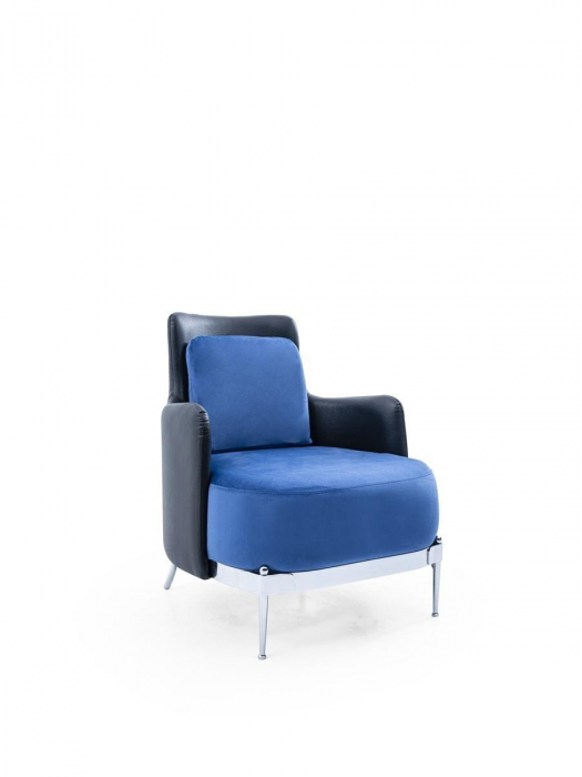Fotoliu lounge de relaxare cu scoica tapitata BERTA [5]