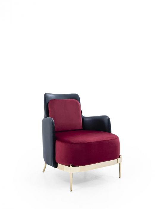 Fotoliu lounge de relaxare cu scoica tapitata BERTA [9]
