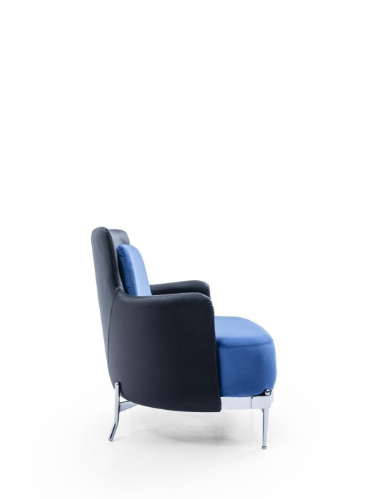 Fotoliu lounge de relaxare cu scoica tapitata BERTA [6]