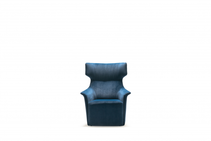 Fotoliu lounge de relaxare cu scoica tapitata cu spatar inalt VENTUS [8]