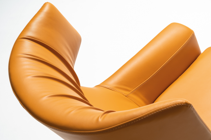Fotoliu lounge de relaxare cu scoica tapitata cu spatar inalt VENTUS [7]