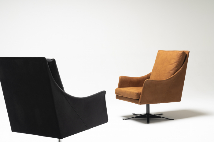 Fotoliu lounge de relaxare cu scoica tapitata SHELLBY [7]