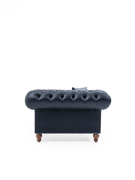 Fotoliu lounge de relaxare cu scoica tapitata tip chesterfield FIELD [8]