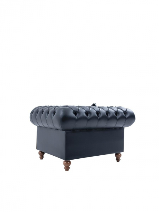 Fotoliu lounge de relaxare cu scoica tapitata tip chesterfield FIELD [7]