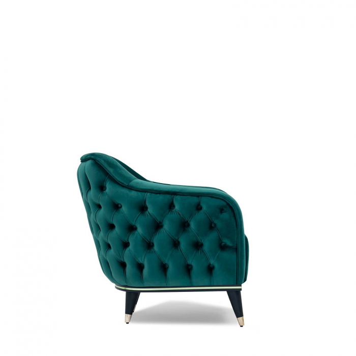 Fotoliu lounge de relaxare cu scoica tapitata tip chesterfield NICOLE [4]