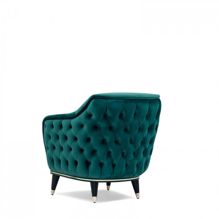 Fotoliu lounge de relaxare cu scoica tapitata tip chesterfield NICOLE [5]