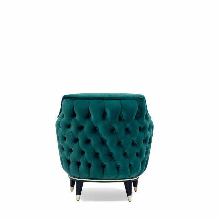 Fotoliu lounge de relaxare cu scoica tapitata tip chesterfield NICOLE [6]