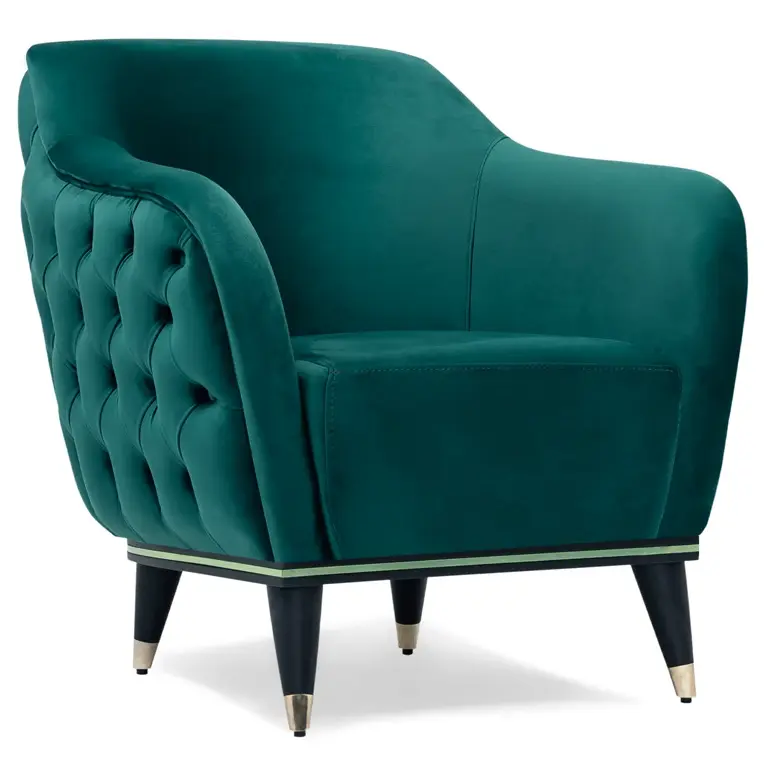 Fotoliu lounge de relaxare cu scoica tapitata tip chesterfield NICOLE [1]