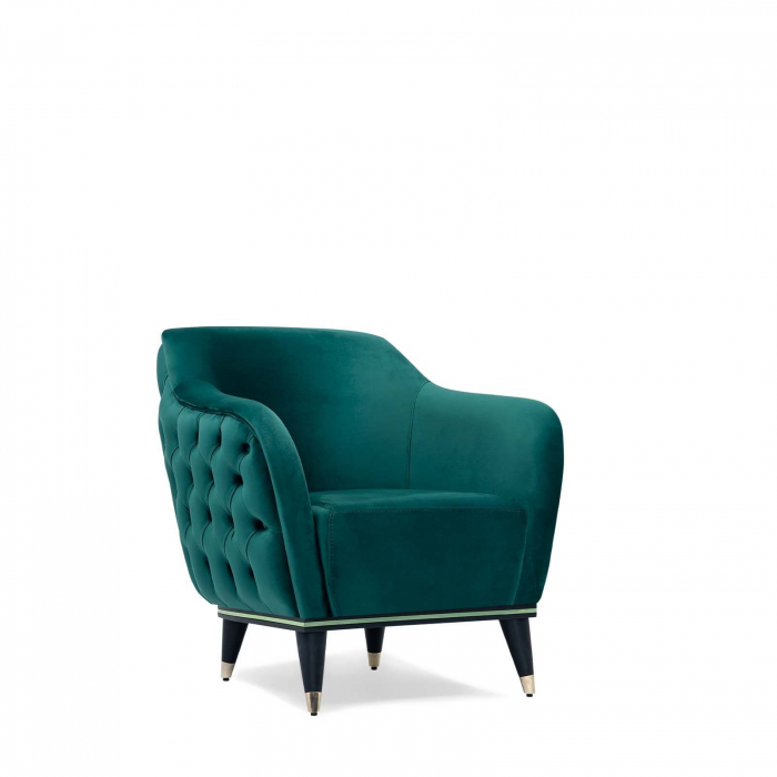 Fotoliu lounge de relaxare cu scoica tapitata tip chesterfield NICOLE [3]