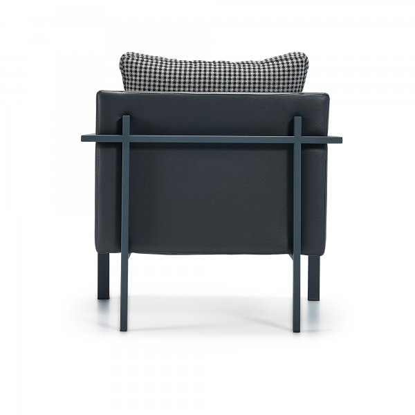 Fotoliu modern in stil neo industrial cu cadru metalic - TESLA [3]