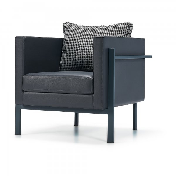 Fotoliu modern in stil neo industrial cu cadru metalic - TESLA [1]