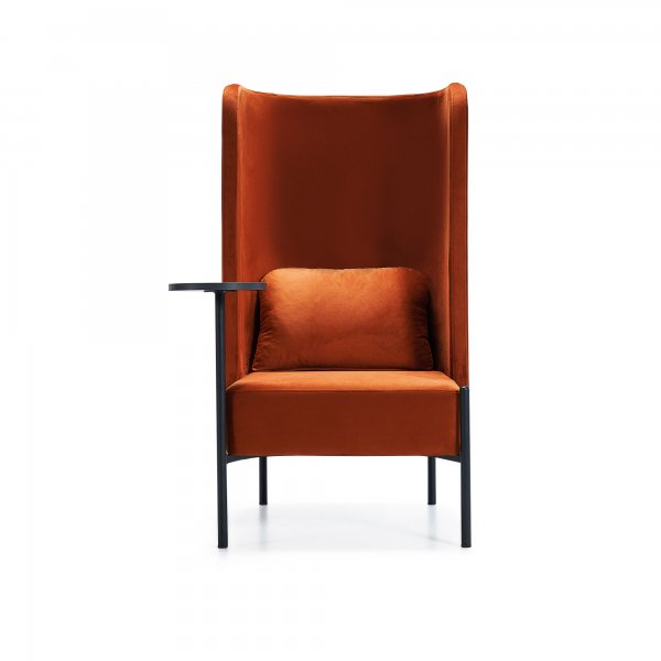 Fotoliu office cu spatar inalt fonoabsorbant si masa - LONG [4]