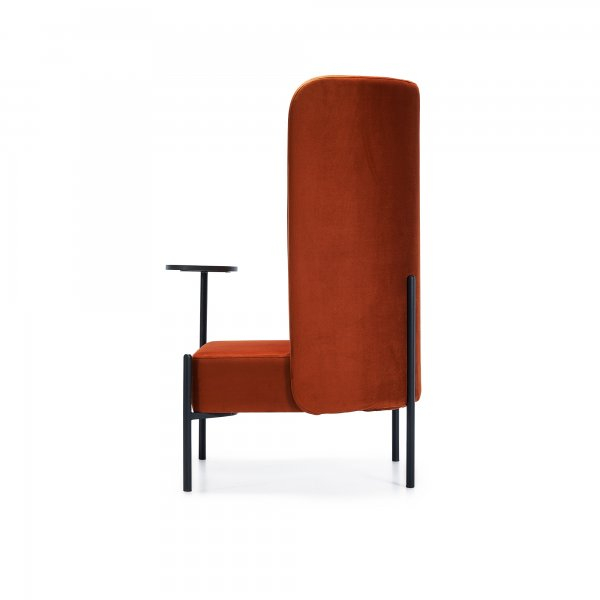 Fotoliu office cu spatar inalt fonoabsorbant si masa - LONG [2]