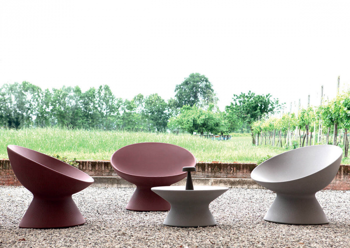 Fotoliu lounge din plastic pentru exterior - FADE RELAX [6]