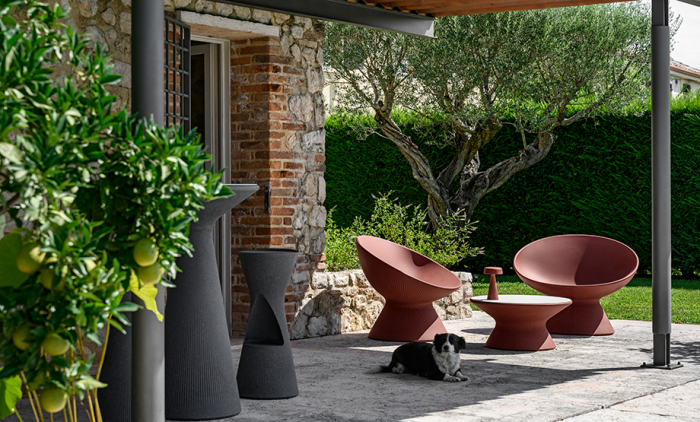 Fotoliu lounge din plastic pentru exterior - FADE RELAX [5]
