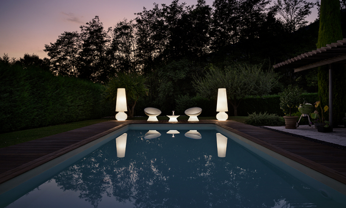 Fotoliu luminos lounge scultural pentru exterior luminos - FADE RELAX [5]