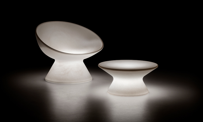 Fotoliu luminos lounge scultural pentru exterior luminos - FADE RELAX [2]