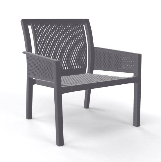 Fotoliu lounge din plastic pentru terasa - GRAND MINUSH [6]