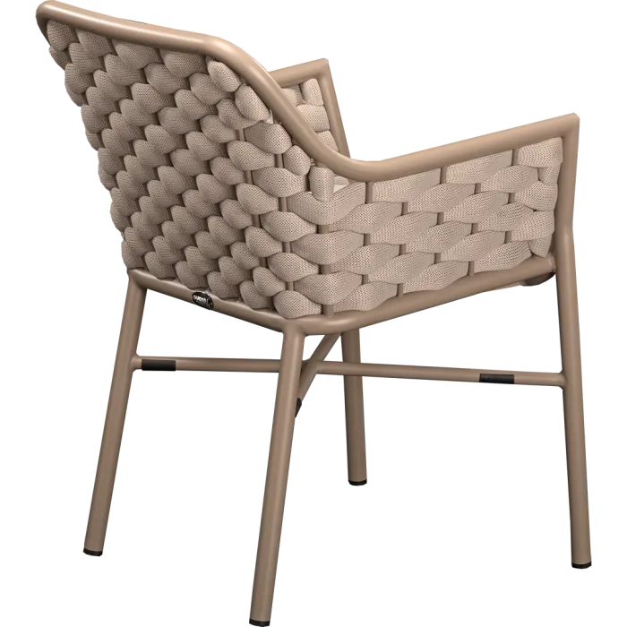 Fotolii terasa outdoor cadru antracit spatar corzi sezut perna VARUNA [2]