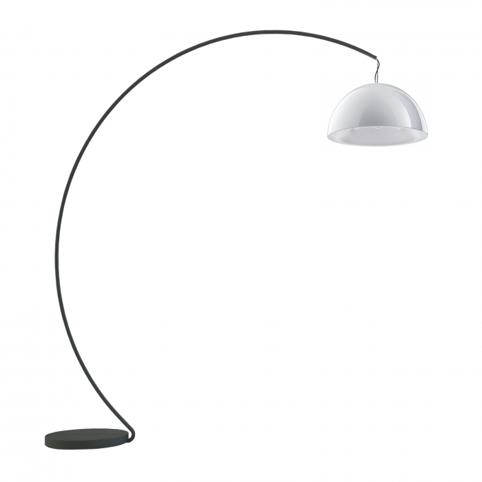 Lampa de podea cu picior arc si abajur din policarbonat L002T/BA [16]
