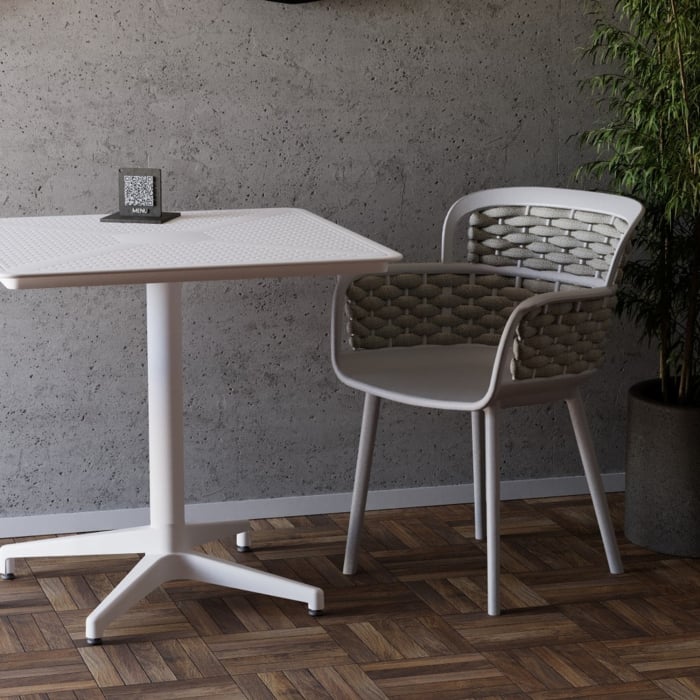 Masa cu blat din plastic rabatabil pentru exterior - MOON [5]