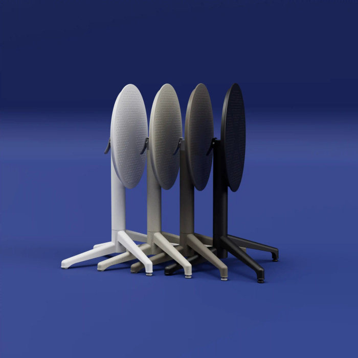 Masa de terasa cu blat rotund rabatabil diametru 60 cm - MOON [4]