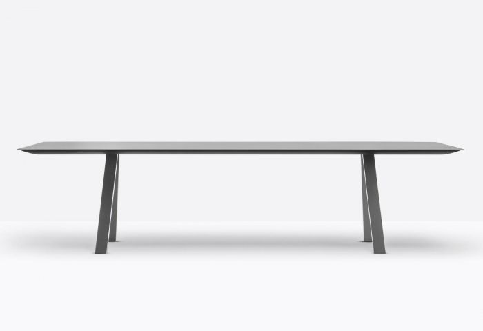 Masa fixa cadru aluminiu extrudat cu blat HPL compact ARKI_TABLE [9]
