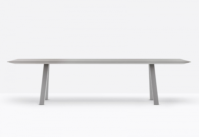 Masa fixa cadru aluminiu extrudat cu blat HPL compact ARKI_TABLE [10]