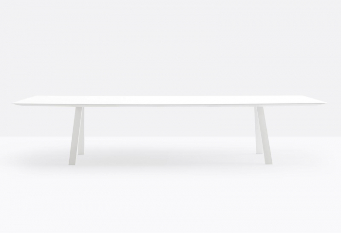 Masa fixa cadru aluminiu extrudat cu blat HPL compact ARKI_TABLE [6]