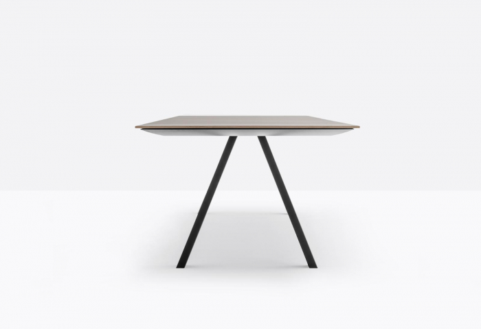 Masa fixa cadru aluminiu extrudat cu blat HPL compact ARKI_TABLE [8]