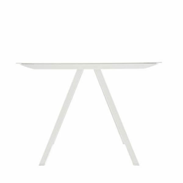 Masa fixa cadru aluminiu extrudat cu blat HPL compact cu management al cablurilor ARKI_TABLE [6]