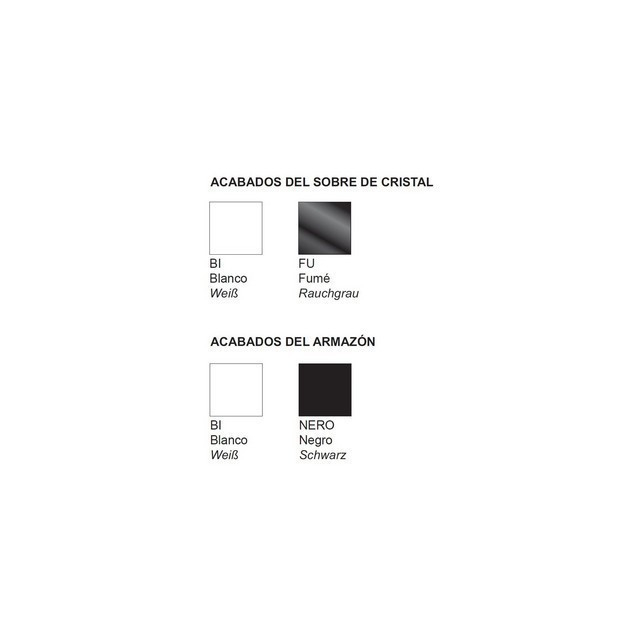 Masa fixa cadru otel cu blat MDF AERO Alb [4]