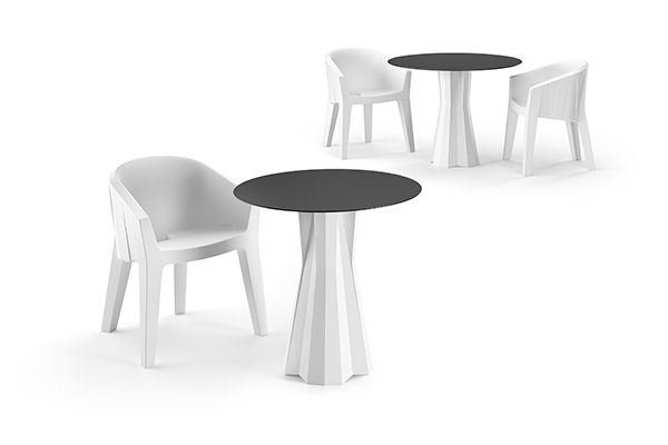 Masa in stil minimalist geometric pentru restaurant - FROZEN TABLE [2]