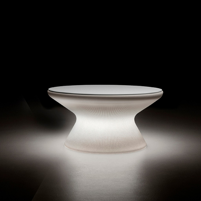 Masa joasa pentru exterior luminoasa din polipropilena FADE COFFEE TABLE [2]