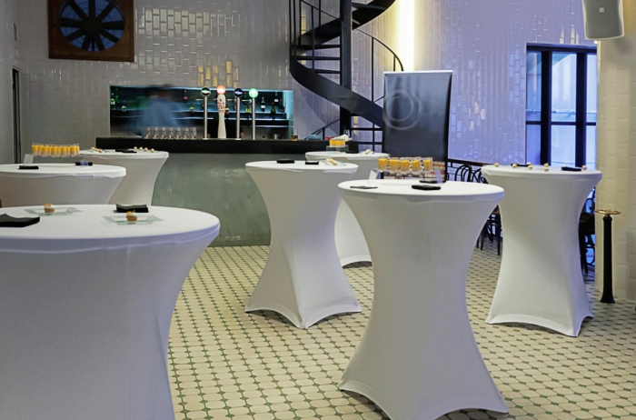 Mese inalte cocktail pliante / pliabile pentru evenimente si catering COCKTAIL [8]