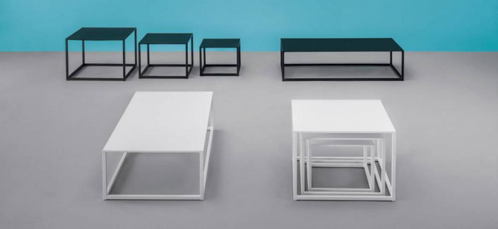 Mese lounge din metal 59 x 59 x 42 cm CODE [5]