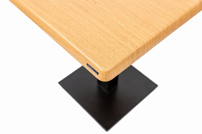Mese patrate 70 x 70 cm cu picior central DUBLIN OAK [2]