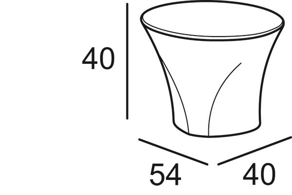 Masa joasa de cafea din plastic pentru lounge sau spa - ENTA [2]