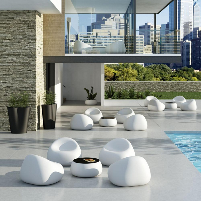 Masa joasa din plastic pentru piscina / spa in stil minimalist - T BALL [6]