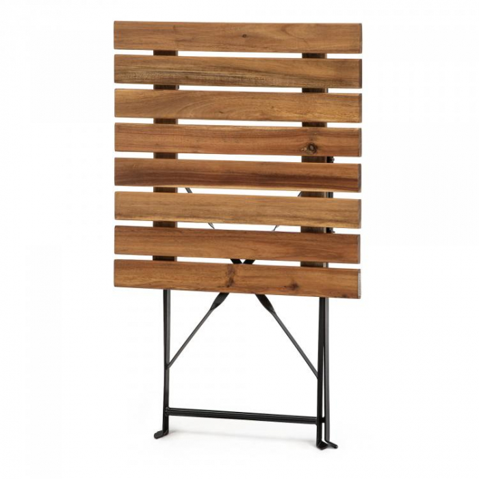 Mesa de terasa plianta cadru otel blat din lemn BISTRO TABLE [4]