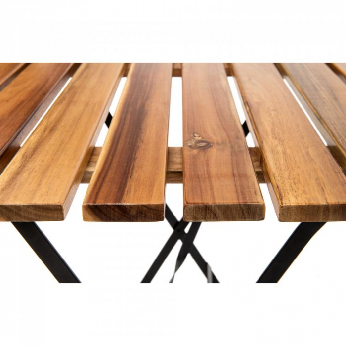 Mesa de terasa plianta cadru otel blat din lemn BISTRO TABLE [2]